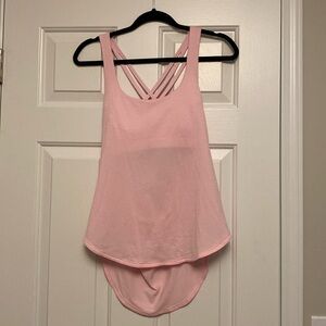 Lululemon Pink tank top with built in sports bra
